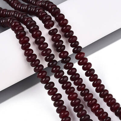 Dyed Natural White Jade Beads Strands