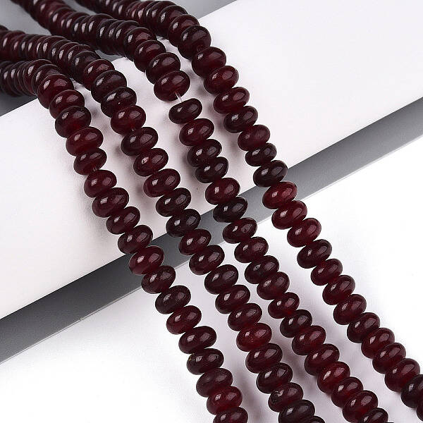 Dyed Natural White Jade Beads Strands