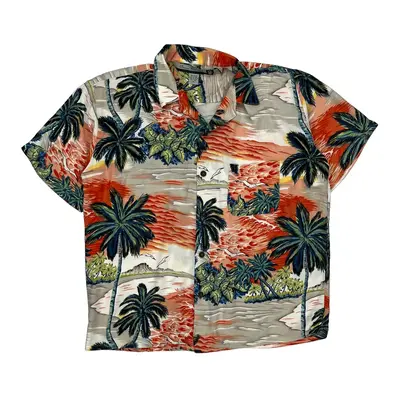 Ocean Current Hawaiian Shirt - Medium Multicoloured Viscose