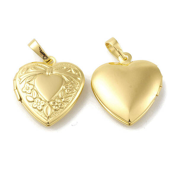 Rack Plating Brass Locket Pendants