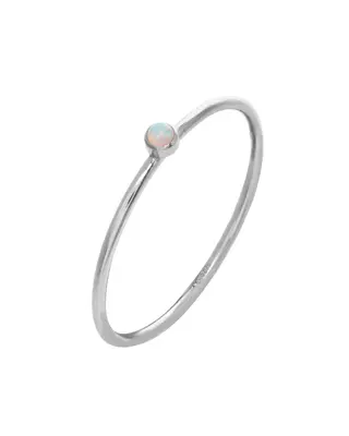 Dia Opal Ring | Metal Color: Silver | Size: 6
