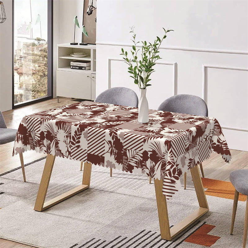 White Red Checkered Stripes Rectangle Tablecloth - Aperturee