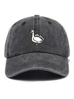 Cute Duck Design Baseball Cap, Casual Soft Top Baseball Cap for Men & Women, Fashion Accessories for Daily Wear, Gifts for Wi...