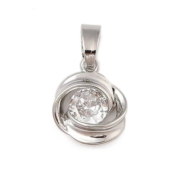 Brass Micro Pave Cubic Zirconia Pendants