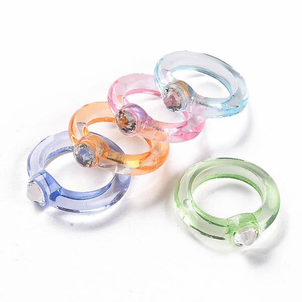 Transparent Acrylic Finger Rings
