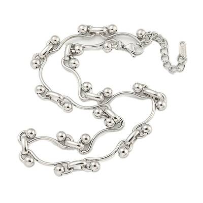 Non-Tarnish 304 Stainless Steel Ball Link Necklaces for Women