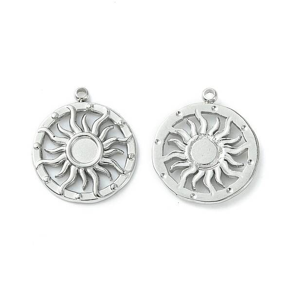 Non-Tarnish 304 Stainless Steel Pendant Cabochon Settings
