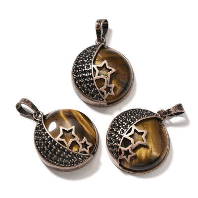 Natural Tiger Eye Pendants