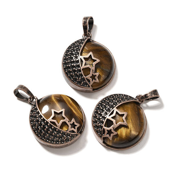 Natural Tiger Eye Pendants
