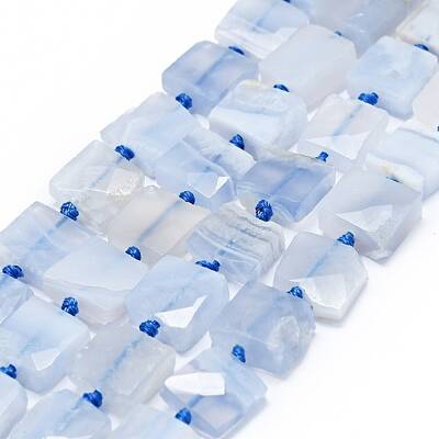 Natural Blue Lace Agate Beads Strands