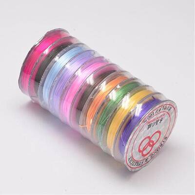 Flat Elastic Crystal String