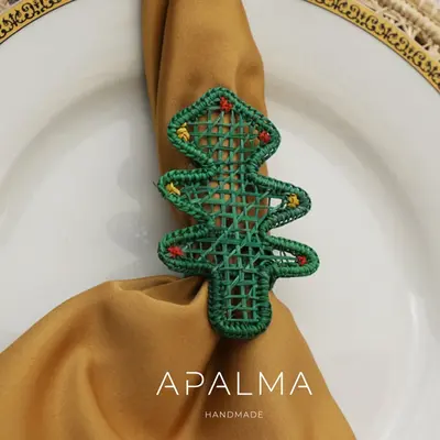 Christmas Tree Napkin Holder - Sold by Set- Holiday Edition for Christmas Table Decor | Pack: Pack of 4