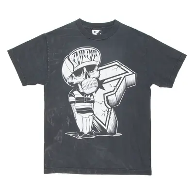 Skull Mens T-Shirt Black M