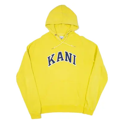 KARL KANI Mens Yellow Hoodie L