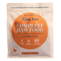 King Lou Complete Raw Food for Dogs & Cats - Freeze Dried, No Preservatives, Minimally Processed, 100% USA, Human-Grade, No S...