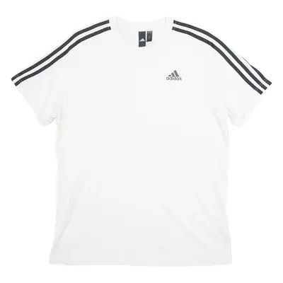 ADIDAS Mens T-Shirt White M