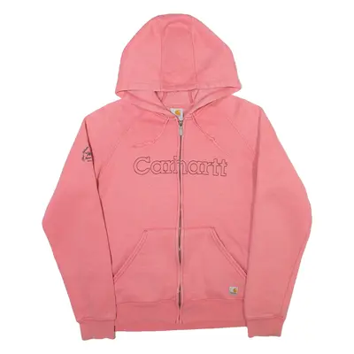 CARHARTT Womens Pink Hoodie Full Zip M