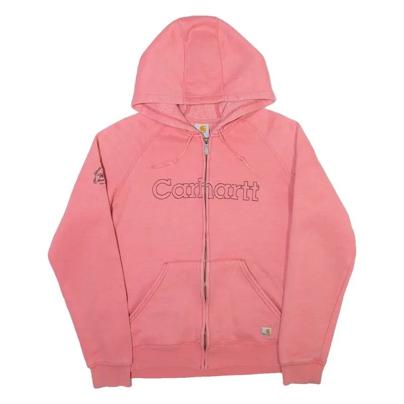 CARHARTT Womens Pink Hoodie Full Zip M