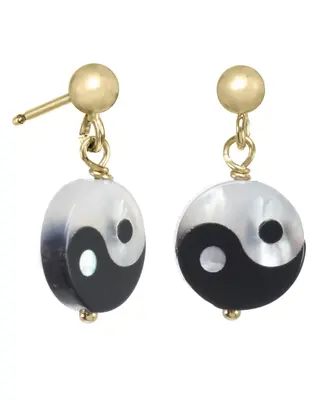 Yin Yang Earrings | Metal Color: Gold