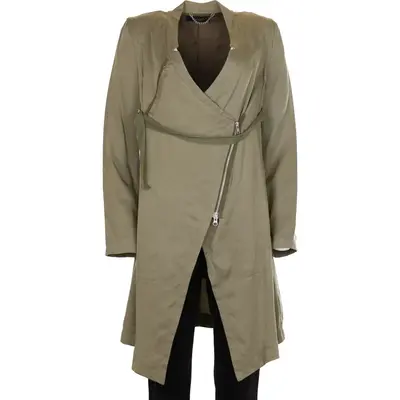 Twin Set Simona Barbieri Jacket - Medium Khaki Lyocell