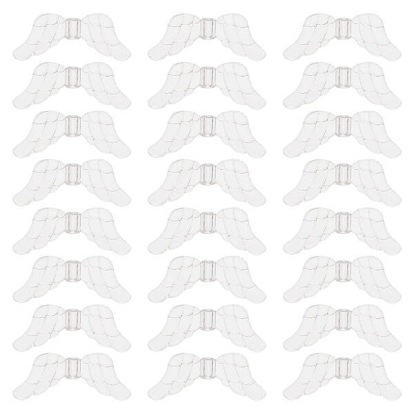 200Pcs Transparent Acrylic Beads
