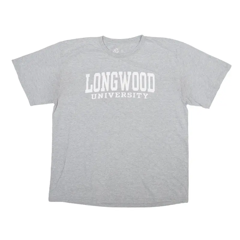 AG Longwood University USA T-Shirt Grey Short Sleeve Mens XL
