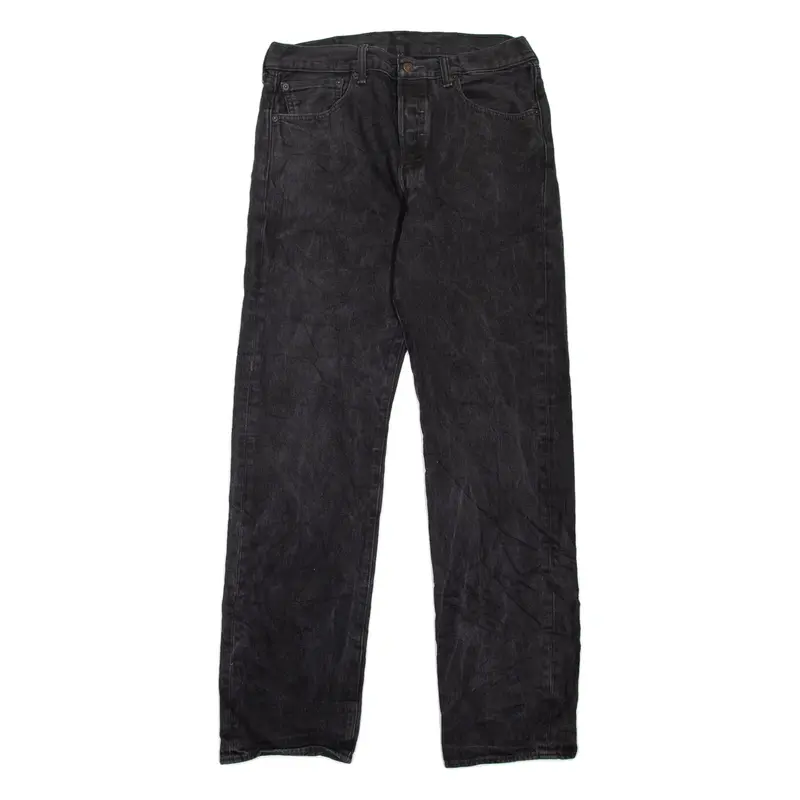 LEVI'S 501 Jeans Mens Black Regular Straight W34 L33