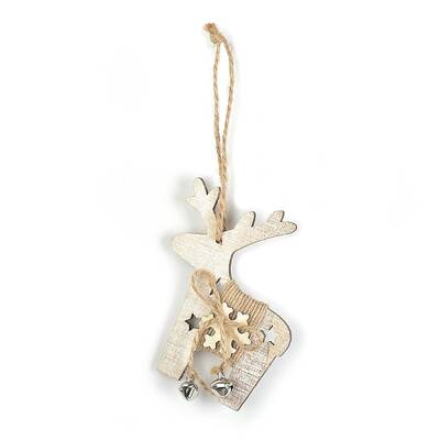 Wooden Pendant Decorations with Bell
