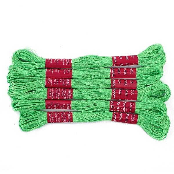 6 Skeins 6-Ply Embroidery Foss