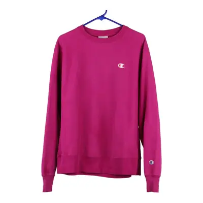 Champion Sweatshirt - Medium Pink Cotton Blend