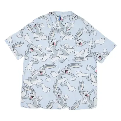 DIVIDED Warner Brothers Mens Shirt Blue XL