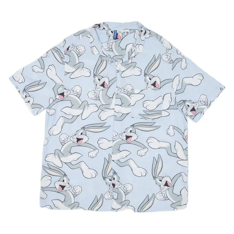 DIVIDED Warner Brothers Mens Shirt Blue XL