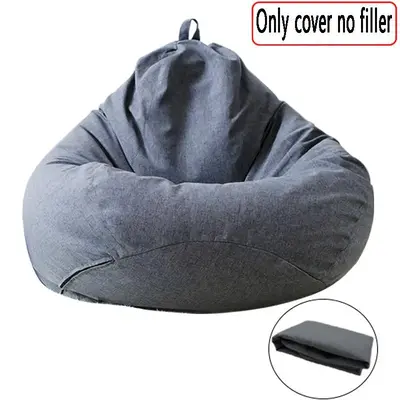 Spring Holiday Solid Color Sofa Bean Bag CoverăOnly Cover without Filleră, 1 Count Modern Simple Soft Comfortable Sofa B...