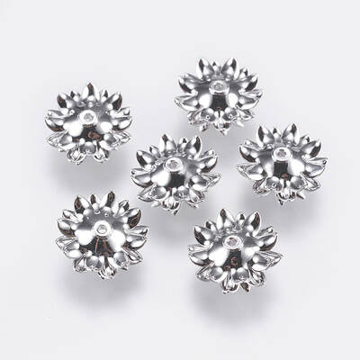 Multi-Petal Brass Bead Caps