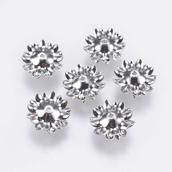 Multi-Petal Brass Bead Caps