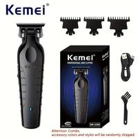 Professional Hair Trimmer, 1 Box Wireless Electric Hair Clipper with Guide Comb & Cleaning Brush & Usb Charging Cable, Multif...