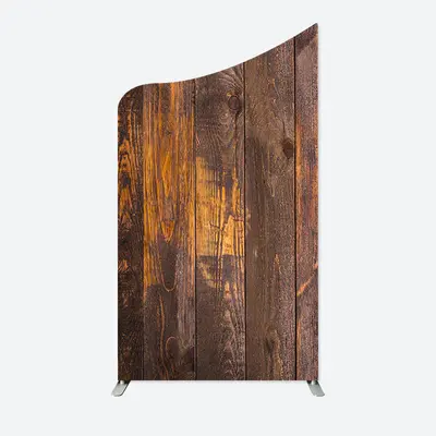 Aperturee Retro Wood Grain Party Concave Oblique Arch Backdrop | Chiara Arch Backdrop Diy | Round Arch Backdrop Cover | Custo...