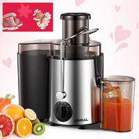 Aiheal Juicer Machine with 3-Speed Centrifugal Juicer, 3-Inch Wide Mouth Feed Chute, Cleaning Brush, and Recipe - BPA-Free