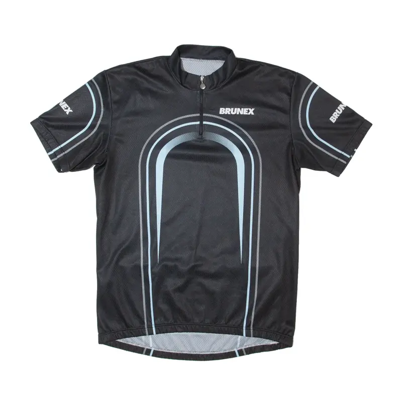 BRUNEX Cycling Mens Jersey Black 1/4 Zip L