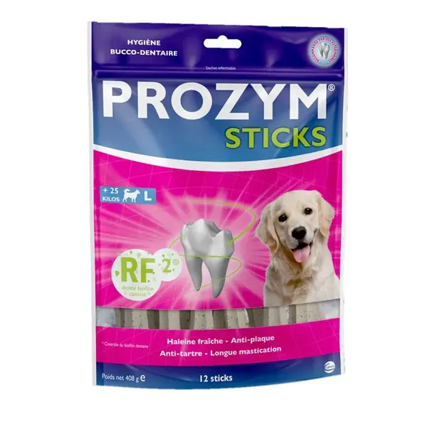 Ceva Prozym Chewing Sticks For Oral Hygiene Dogs +25kg x12 sticks
