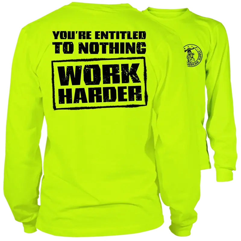 Entitled - Long Sleeve Hi-Vis T-Shirt