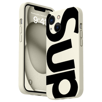 Straight Edge Letter SUP Pattern Phone Case for iPhone 15 16 14 Pro Max 13 12 11 XR XS Plus Shockproof Full Camera Protection...