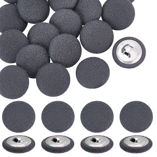 20Pcs Cloth with Aluminum Base Buttons