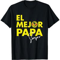 El Mejor Papá T-Shirt – Soccer Dad Graphic Tee – 100% Cotton Oversized Unisex Father's Day Shirt