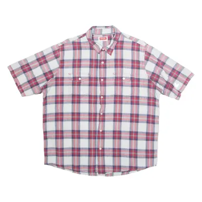 WRANGLER Mens Shirt Red Check XL