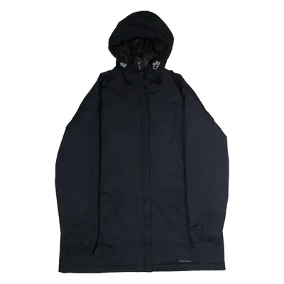 PETER STORM Womens Coat Black Hooded UK 18