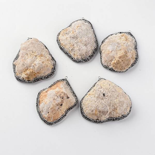 Nuggets Natural Druzy Agate Big Pendants
