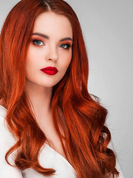 UNice Vibrant Red Human Hair Tape In Extension