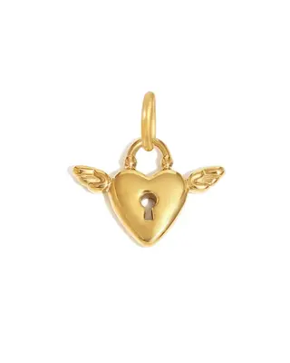 Open Heart Charm | Metal Color: Gold