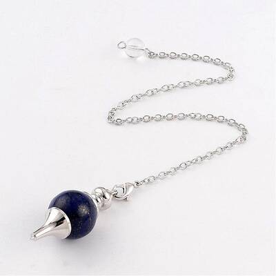Natural Lapis Lazuli Sphere Dowsing Pendulums